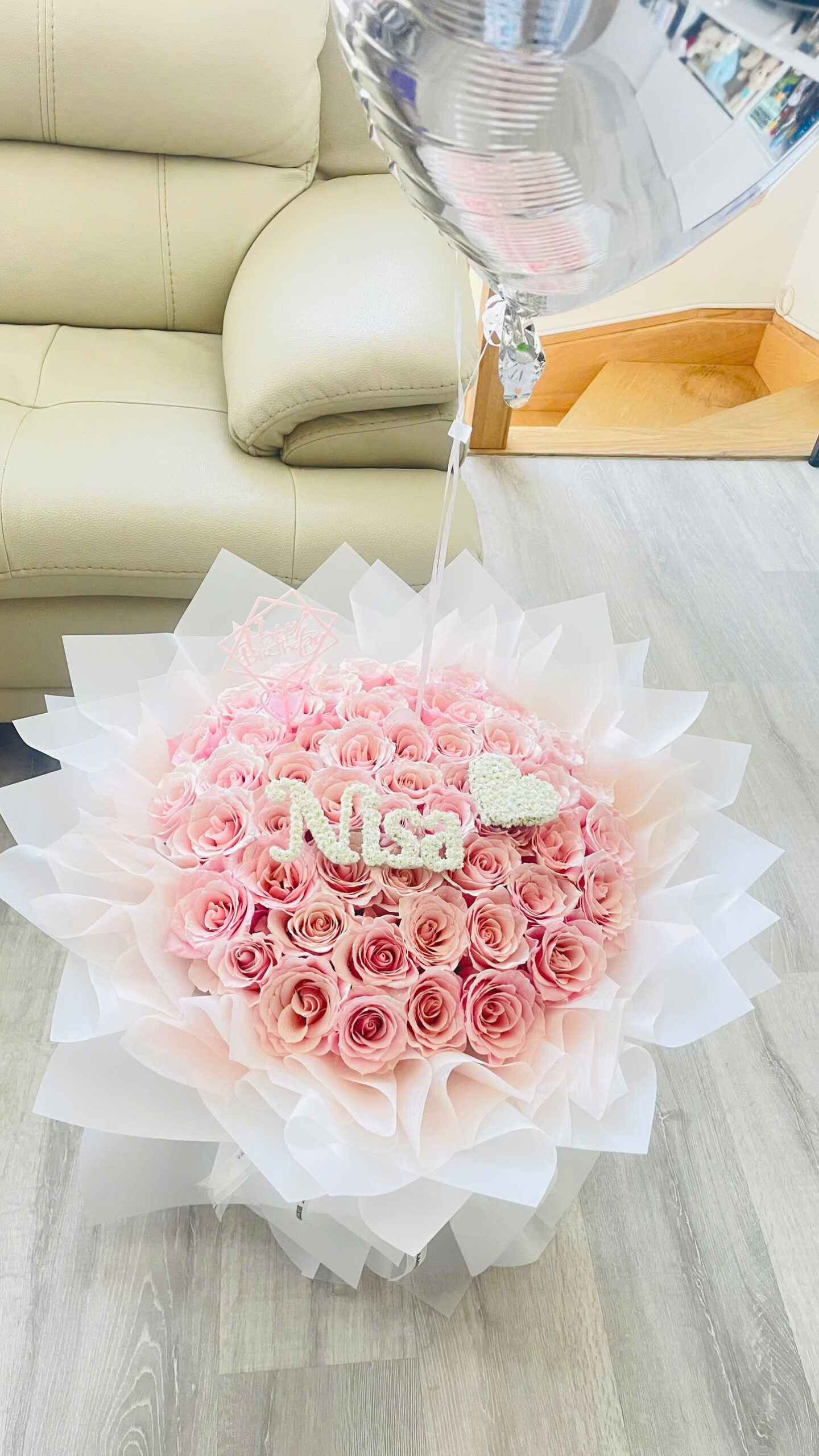 Soap flower bouquet 16