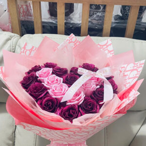 Soap flower bouquet 34