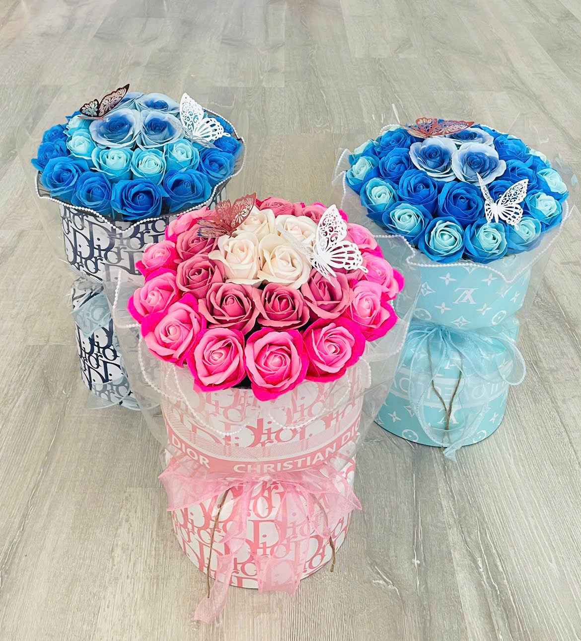 Soap flower bouquet 36