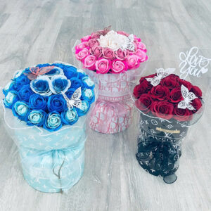 Alternative view of Soap flower bouquet 36