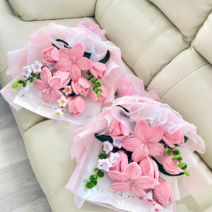 Velvet pipe cleaner flowers 09